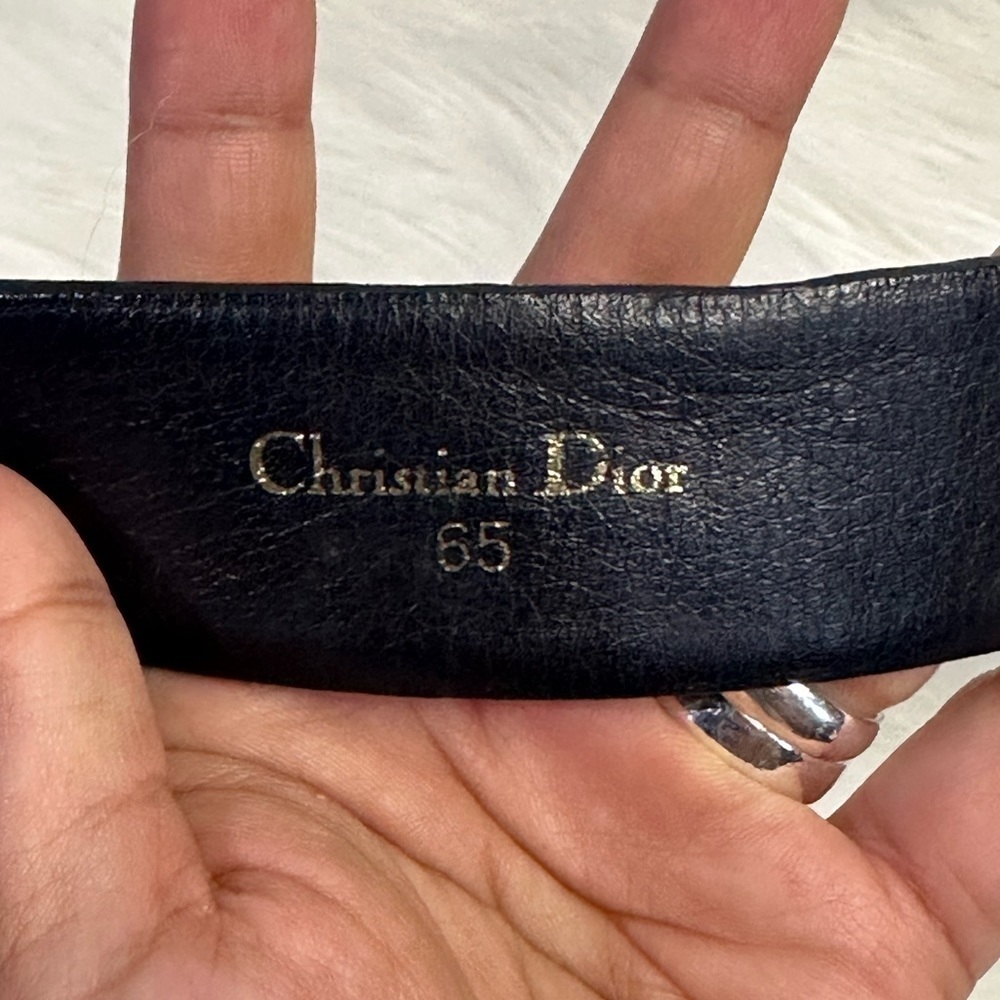 CHRISTIAN DIOR vintage oblique belt in black - Picture 15 of 16